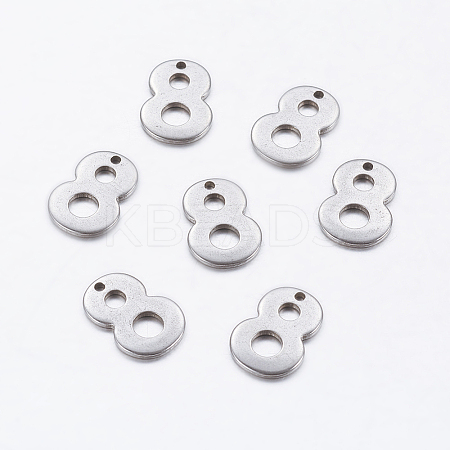 Tarnish Resistant 201 Stainless Steel Pendants STAS-F128-01P-8-1-1