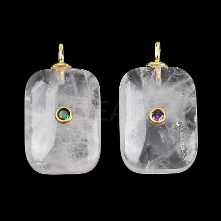 Natural Quartz Crystal Pendants G-F837-04A-1