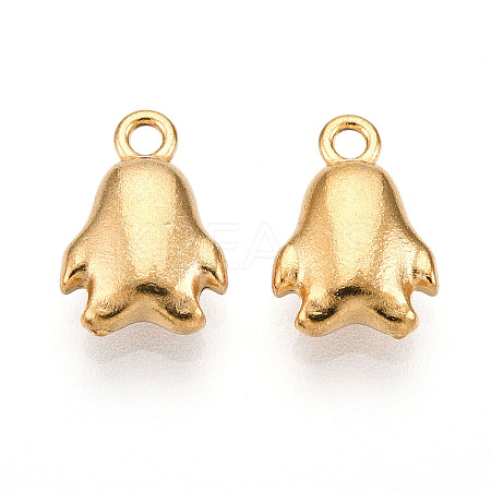 Ion Plating(IP) 304 Stainless Steel Charms STAS-N110-09G-1