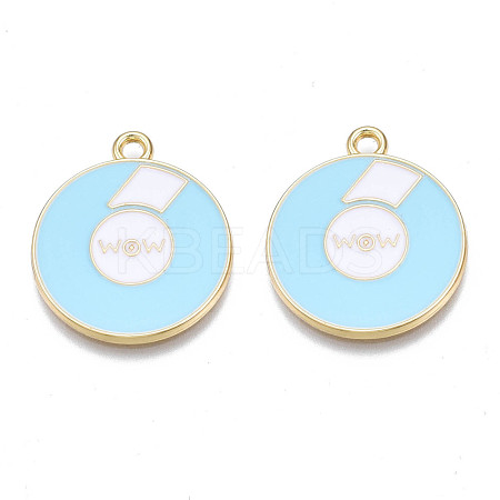 Alloy Enamel Pendants PALLOY-N170-021C-NR-1