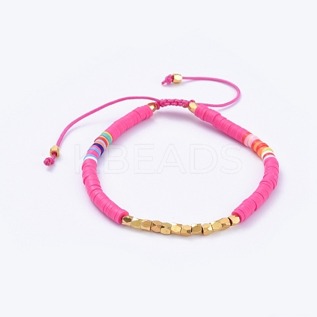 Adjustable Braided Bead Bracelets BJEW-JB05098-03-1