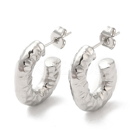 Non-Tarnish 304 Stainless Steel Stud Earrings for Women STAS-D084-24P-1