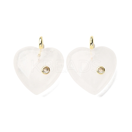 Natural Quartz Crystal Pendants G-P588-01G-11-1