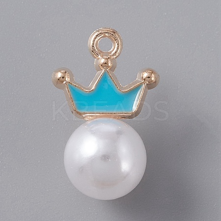 Resin Imitation Pearl Pendants FIND-TAC0002-041B-1