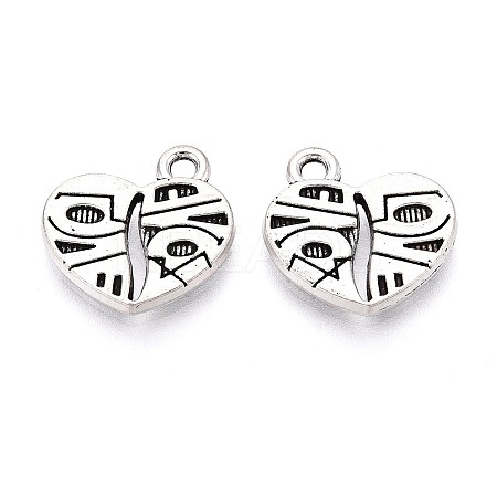 Tibetan Style Alloy Pendants TIBE-T016-02AS-1