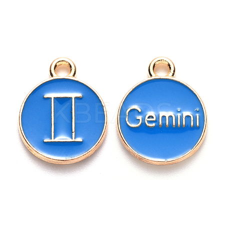 Alloy Enamel Pendants ENAM-S124-01A-02I-1