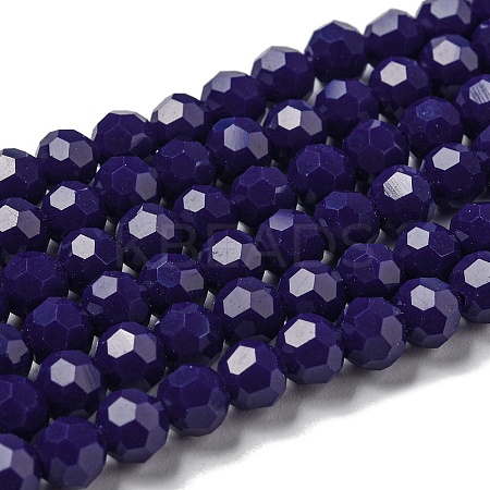 Opaque Glass Beads Stands EGLA-A035-P6mm-D09-1