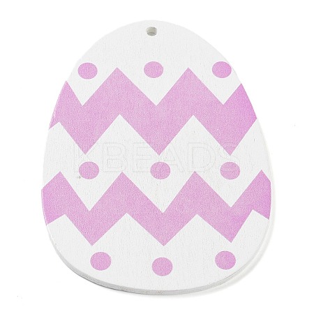 Easter Theme Single Face Printed Wood Pendants LS-WOOD-M010-03D-1
