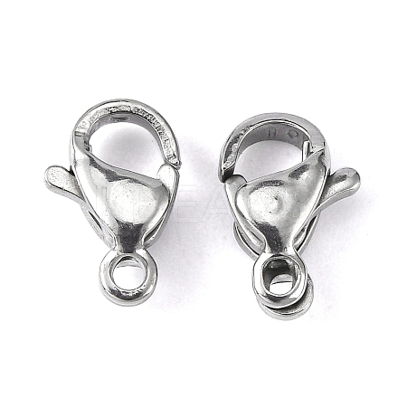 Tarnish Resistant 304 Stainless Steel Lobster Claw Clasps LS-STAS-M262-01-9mm-1