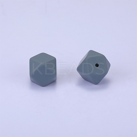 Hexagonal Silicone Focal Beads SI-JX0020A-10-1