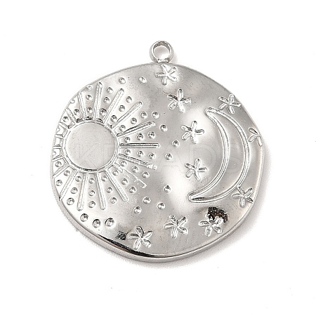 Non-Tarnish 304 Stainless Steel Pendants STAS-A066-02P-1