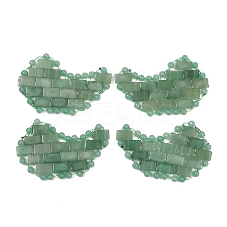 Natural Green Aventurine Eye Patches G-D301-A06-1