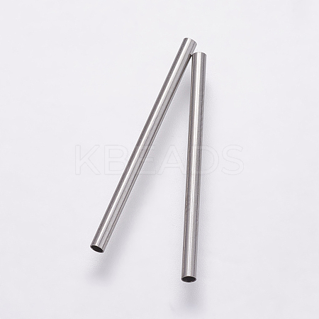 Tarnish Resistant 304 Stainless Steel Tube Beads LS-X-STAS-P161-01-25mm-1