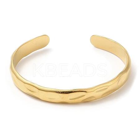 304 Stainless Steel Cuff Bangles BJEW-K267-03G-1
