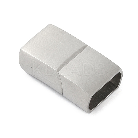 Tarnish Resistant 316 Surgical Stainless Steel Magnetic Clasps with Glue-in Ends STAS-F269-02P-01-1