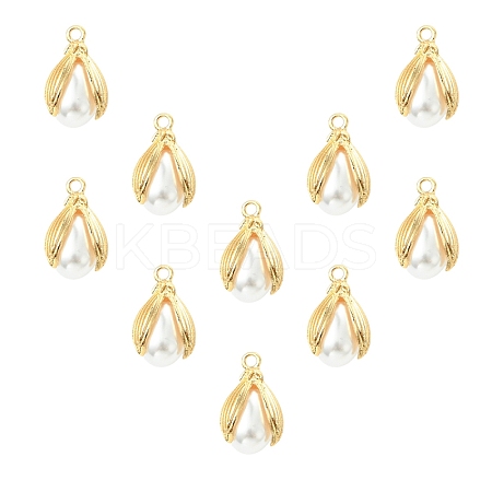 10Pcs ABS Plastic Imitation Pearl Pendants FIND-YW0008-30-1