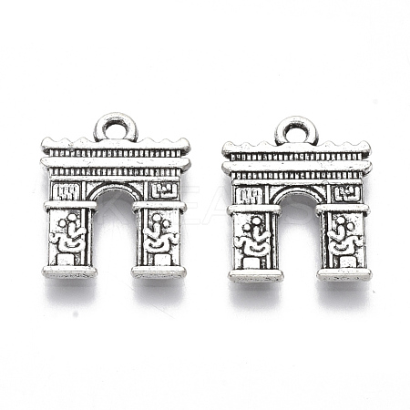 Tibetan Style Alloy Pendants TIBE-R317-019AS-LF-1