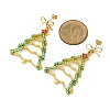 3 Pairs Brass Stud Earring & 304 Stainless Steel Leverback Earring Sets EJEW-MZ00496-6