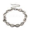 Non-Tarnish 304 Stainless Steel Oval Link Chains Bracelets for Men & Women BJEW-D042-22C-P-1