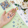 80Pcs 5 Styles Alloy Enamel Pendants ENAM-DC0001-60-3