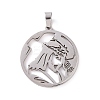 Non-Tarnish 201 Stainless Steel Pendants LS-STAS-G273-06P-2