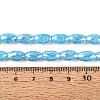Anti-Tarnish Electroplate Glass Beads Strands EGLA-Q130-02A-04-4