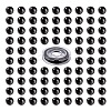 100Pcs 8mm Natural Black Stone(Natural Black Glass) Round Beads DIY-LS0002-15-2