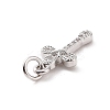 Brass Micro Pave Cubic Zirconia Pendants KK-C012-49P-3
