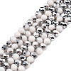 Electroplate Opaque Glass Beads Strands LS-EGLA-A034-P4mm-M20-1