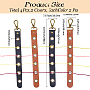 4Pcs 2 Colors Alloy Leather Threader AJEW-CL0001-16-2
