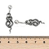 Snake 316 Surgical Stainless Steel Dangle Belly Button Rings EJEW-G416-18B-AS-5