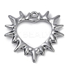 Rack Plating Alloy Pendants PALLOY-R151-21B-1