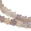 Natural Grey Agate Beads Strands G-U021-B01-02-4