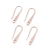Eco-Friendly Brass Earring Hooks Findings X-KK-M157-03RG-NR-1