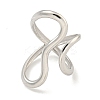 Non-Tarnish 304 Stainless Steel Open Cuff Ring for Women RJEW-A043-24P-1