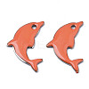 201 Stainless Steel Enamel Pendants STAS-N088-16K-1