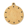 Ion Plating(IP) 304 Stainless Steel Pendants STAS-M080-12G-05-1