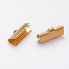 Ion Plating(IP) 304 Stainless Steel Ribbon Crimp Ends STAS-F098-05-1