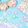 Plumeria Flower Opaque Resin Cabochons CRES-BM0001-01B-4