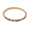 304 Stainless Steel Micro Pave Colorful Cubic Zirconia Tennis Bracelets for Women BJEW-G779-02G-4