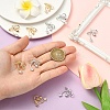 2Pcs 2 Colors Brass Micro Pave Clear Cubic Zirconia Pendants KK-YW0003-91-3