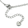 Chakra Natural & Synthetic Gemstone Braided Pendant Necklaces NJEW-TA00090-4