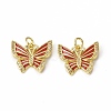 Brass Micro Pave Cubic Zirconia Pendants KK-E068-VB320-1-2