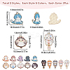 30Pcs 15 Styles Alloy Enamel Pendants ENAM-SC0005-45-2