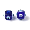Resin Evil Eye European Beads RESI-A021-17-2