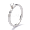 304 Stainless Steel Finger Rings RJEW-J071-13-P-1