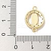 Rack Plating Brass Micro Pave Clear Cubic Zirconia Religion Virgin Mary Connector Charms KK-L224-094G-02-3