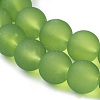 Baking Paint Transparent Glass Bead Strands GLAA-S031-10mm-34-3