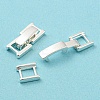 Eco-Friendly Brass Watch Band Clasps KK-M225-28S-4
