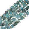 Raw Rough Natural Blue Apatite Beads Strands G-D101-A09-2